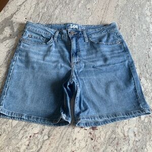 Lee Regular Fit Mid Rise Jean Shorts